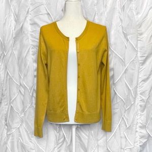 BANANA REPUBLIC Petite Cardigan - Mustard Yellow, size PM